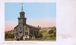 Mackinac Prints: The Old Mission Church, Mackinac Island, Michigan