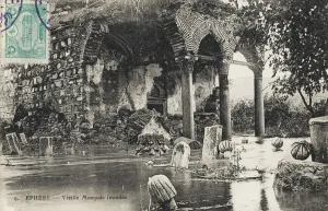 Under Water Prints: The old Mosque at Ephesus under flood water