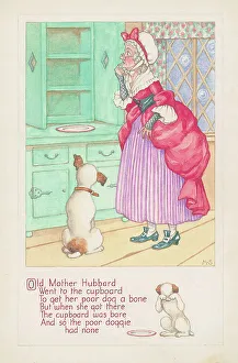 Hubbard Prints: Old Mother Hubbard rhyme and picture