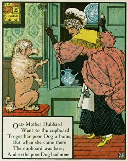 Cupboard Prints: Old Mother Hubbard Went to the Cupboard