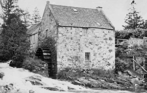 Braemar Prints: Old Mill near Braemar Victorian period
