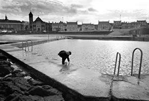 The old outdoor swimming pool at Portstewart, County Derry