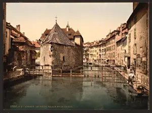 Annecy Prints: Old palace and canal, Annecy, France