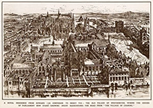 1600 Collection: The Old Palace of Westminster, near London, 1600