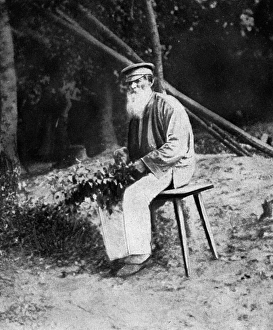 Images Dated 12th May 2017: Old peasant man, Russia, WW1