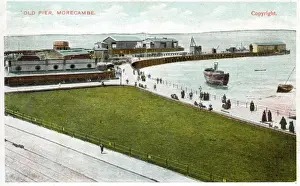 Morecambe Prints: Old Pier, Morecambe, Lancashire