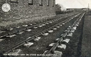Rails Collection: Old railway track at Winsford, Cheshire