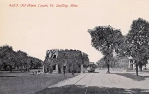 Crenellations Prints: Old Round Tower, Fort Snelling, near St Paul, Minnesota, USA