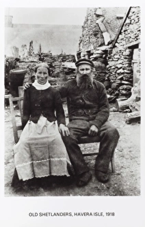 Inhabitants Collection: Old Shetlanders, Havera Isle