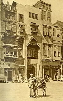 Old shops in booksellers row, Cairo, Egypt