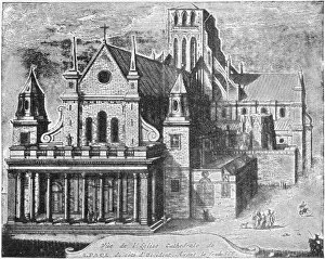 Old St. Pauls Cathedral, London, 17th century