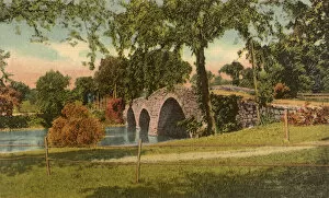 Catskill Gallery: Old Stone Bridge. Leeds. Date: 1945