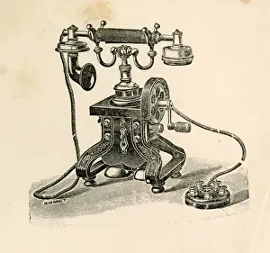 Supplies Prints: Old style telephone
