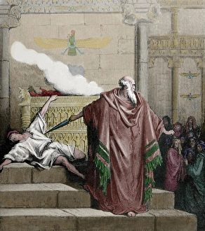 Images Dated 29th June 2014: Old Testament. Mattathias and the Apostate. Drawing by Gusta
