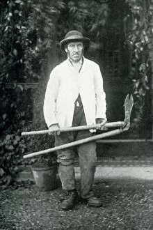 Old Tom, gardener and farm labourer, in later years