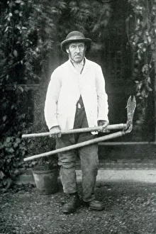 Handle Prints: Old Tom, gardener and farm labourer, in later years