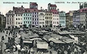 Warsaw Prints: Old Town Market Place, Warsaw, Poland