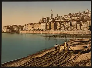 Mentone Prints: The old town, Mentone, Riviera