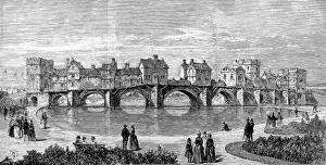 The Old Tyne Bridge at the Royal Jubilee Exhibition, 1887