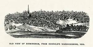 Images Dated 5th November 2019: Old View of Birmingham from Dugdales Warwickshire