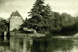 Old watermill on the River Mole, Cobham, Surrey