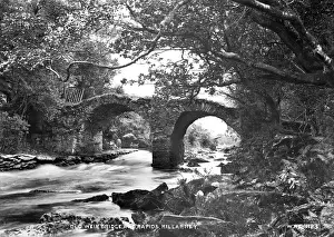 Killarney Prints: Old Weir Bridge and Rapids, Killarney