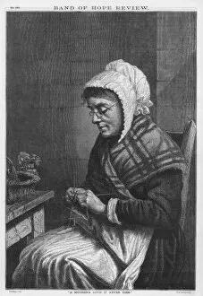 Images Dated 19th April 2011: Old Woman Knitting