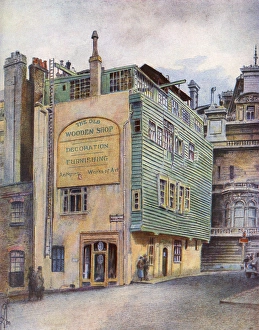 Images Dated 3rd February 2016: Old wooden shop at corner of Charles Street, Mayfair