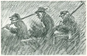 Broom Prints: Old Workmen