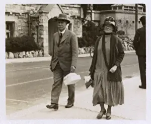 Snaps Prints: Rather serious older couple on holiday at Torquay, Devon