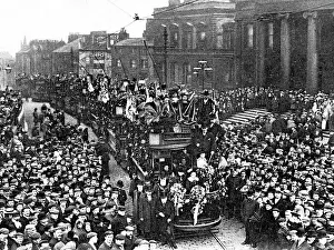 Oldham Prints: Oldham First Electric Tram early 1900s