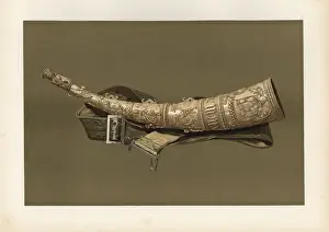 Badges Prints: Oliphant or ivory hunting horn, 16th century