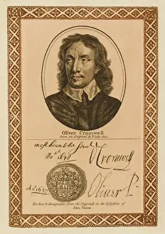 Auto Graph Prints: Oliver Cromwell