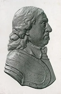 Cromwell Prints: Oliver Cromwell - enamelled card