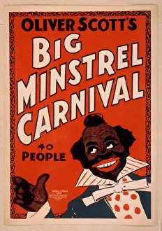 Minstrel Prints: Oliver Scotts Big Minstrel Carnival 40 people