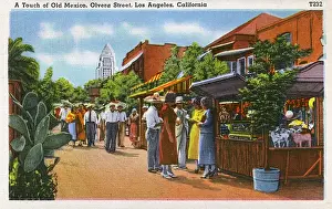Mexico Prints: Olvera Street, Los Angeles, California, USA