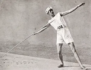 Staged Prints: Olympic Games - Javelin throwing