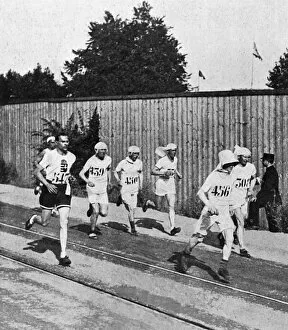 Olympic marathon runners, 1924 Paris Olympics