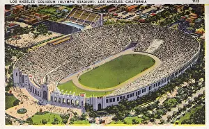 Coliseum Prints: Olympic Stadium, Los Angeles, California, USA