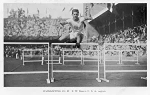 Olympic Games Gallery: Olympics / 1912 / Hurdles