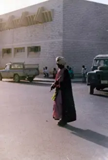 Omani man with flute in Oman