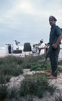 Omani man in uniform in Oman
