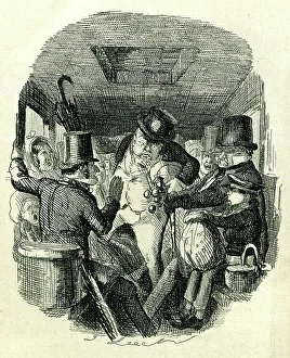 Omnibus Prints: The Omnibus All Night by John Leech