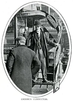 Conductor Prints: Omnibus conductor 1900