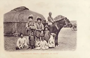 Siberia Collection: Omsk - Western Siberia - Kazakh children