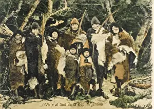De L Prints: Ona Indians from Tierra del Fuego