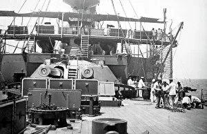 Onboard Prints: Onboard a Battleship Royal Navy