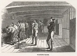 Convicts Prints: Onboard the prison ship The Warrior