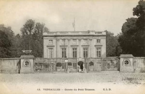 Images Dated 3rd November 2016: Ongoing restoration to Entrance of Petit Trianon, Versailles