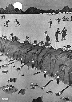 Hague Gallery: Onion-whittling by Heath Robinson